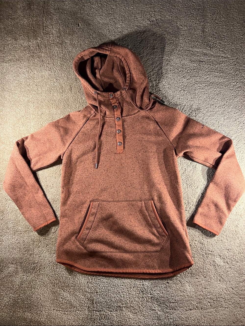 Ascend Rust/Orange/Brown Heather Pullover Hoodie